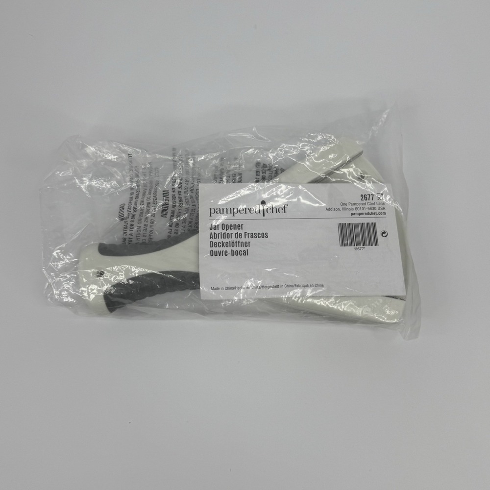 Pampered Chef Jar Opener 2677 Hand Held Or Under Counter Mount White Brand New